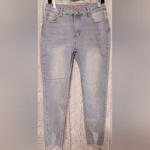Bamboo Original Denim Skinny Ankle Jeans Women's Size 11 Light Blue